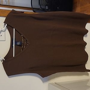 DEMIN&CO 2X brown top